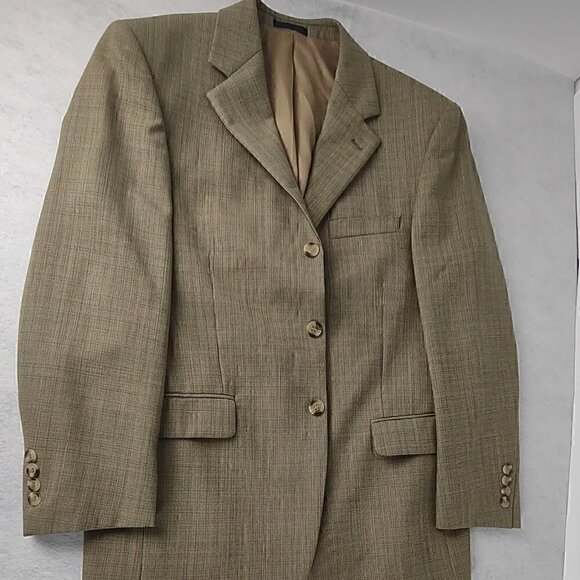 Oleg Cassini Other - OLEG CASSINI Mens Tan/Brown Blazer Size 39S